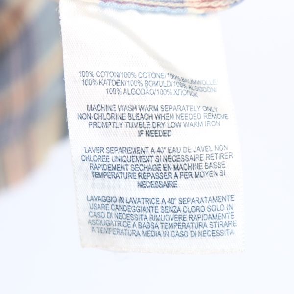 RRL ダブルアールエル 黒タグ 一ツ星 チェック柄 半袖 シャツ S ネイビー×ピンク RALPH LAUREN メンズ