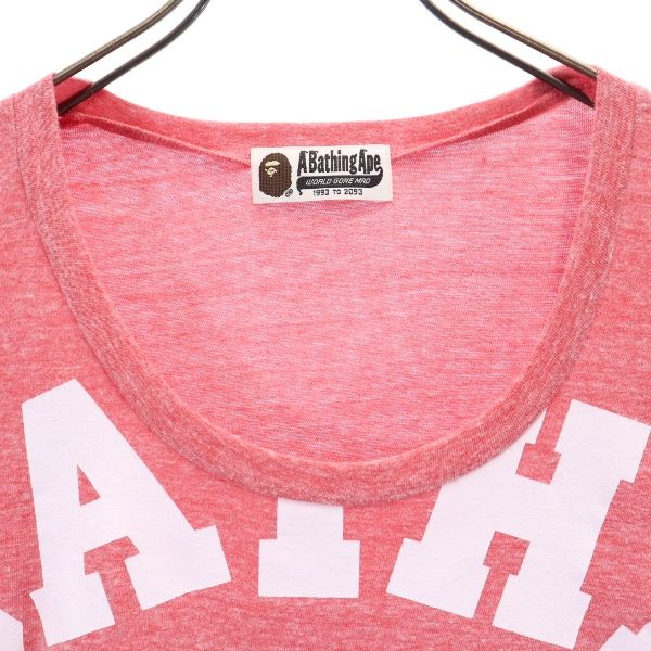 アベイシングエイプ 半袖 Tシャツ ピンク系 A BATHING APE メンズ