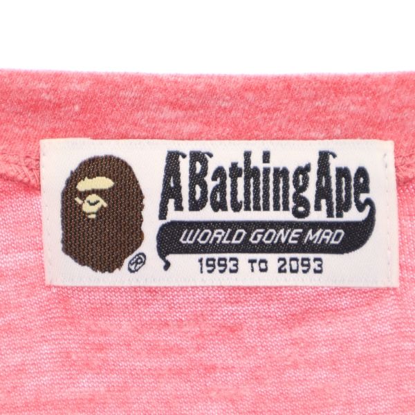 アベイシングエイプ 半袖 Tシャツ ピンク系 A BATHING APE メンズ