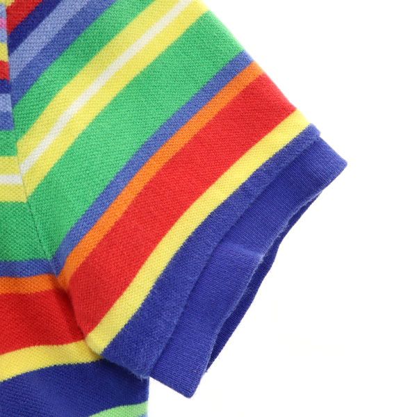 ポロバイラルフローレン ボーダー 半袖 ポロシャツ S Polo by Ralph Lauren カスタムフィット メンズ
