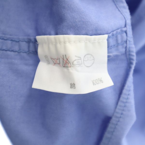 ICEBERG アイスバーグ ディズニー イタリア製 バルー 刺繍 半袖 ボタンダウンシャツ M 青 メンズ