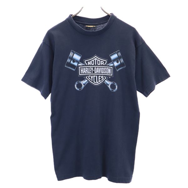 HARLEY DAVIDSON ハーレーダビッドソン プリント 半袖 Tシャツ ブラック系 メンズ