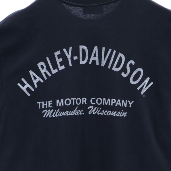 HARLEY DAVIDSON ハーレーダビッドソン プリント 半袖 Tシャツ ブラック系 メンズ