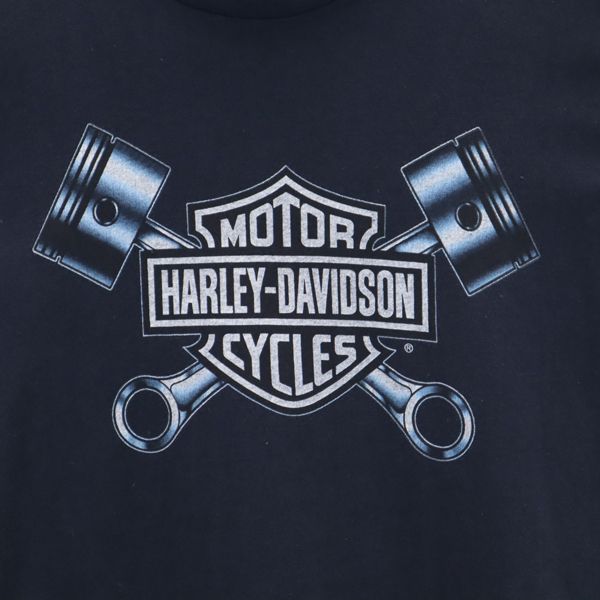 ハーレーダビッドソン プリント 半袖 Tシャツ ブラック系 HARLEY