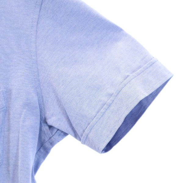 ブラックレーベルクレストブリッジ 三陽商会 半袖 ボタンダウンシャツ 2 青 BLACK LABEL CRESTBRIDGE メンズ