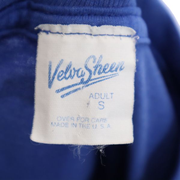 Velva Sheen ベルバシーン 90s USA製 オールド ワーナーブロス バックスバニー 半袖 Tシャツ S ブルー系 メンズ