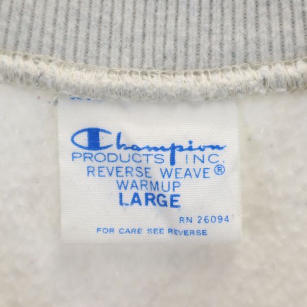 Champion チャンピオン 青単 復刻 リバースウィーブ 長袖 スウェット L グレー メンズ