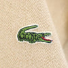 ラコステ ウール ロゴ刺繍 長袖 Vネック セーター 4 ベージュ系 LACOSTE ニット メンズ