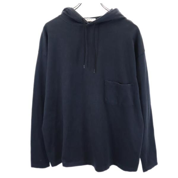 LABRAT ラブラット 日本製 長袖 フーディー Tシャツ S ブラック系 ロンT メンズ