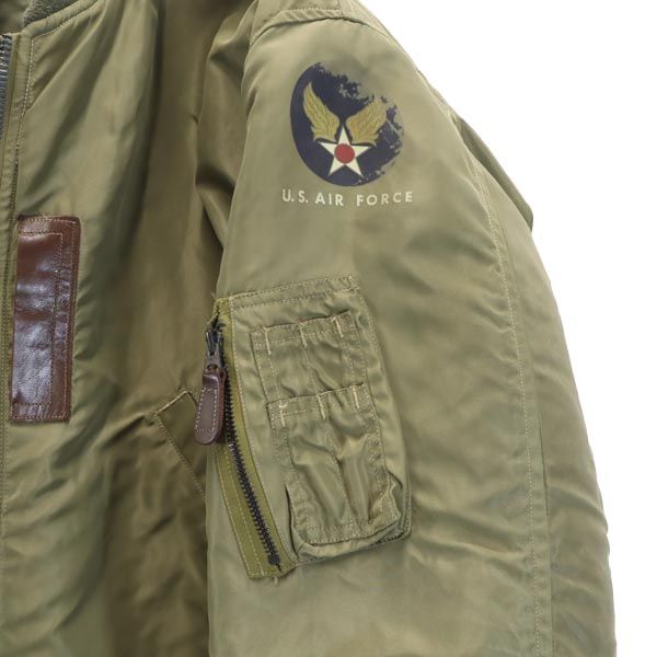 Buzz Rickson's バズリクソンズ 実名復刻 BR11089 MA-1 フライトジャケット 38 カーキ ミリタリー メンズ