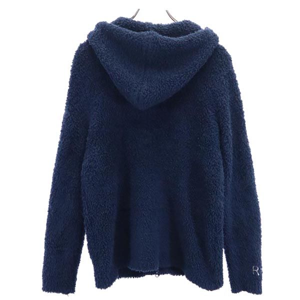 BAREFOOT DREAMS ベアフットドリームス 長袖 ニット ジップパーカー M 紺 ふわもこ ジャケット メンズ