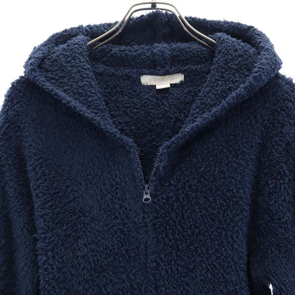 BAREFOOT DREAMS ベアフットドリームス 長袖 ニット ジップパーカー M 紺 ふわもこ ジャケット メンズ