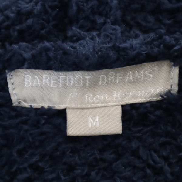 BAREFOOT DREAMS ベアフットドリームス 長袖 ニット ジップパーカー M 紺 ふわもこ ジャケット メンズ