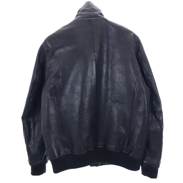 AVIREX アヴィレックス シープスキン レザージャケット M ブラック系 羊皮 メンズ