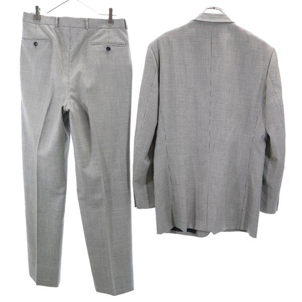 Paul Smith ポールスミス 千鳥格子柄 スーツ 上下 セットアップ L 黒×白 テーラードジャケット メンズ