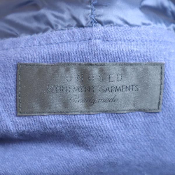 UNUSED アンユーズド 日本製 ナイロンジャケット 0 紺 プルオーバー フード メンズ