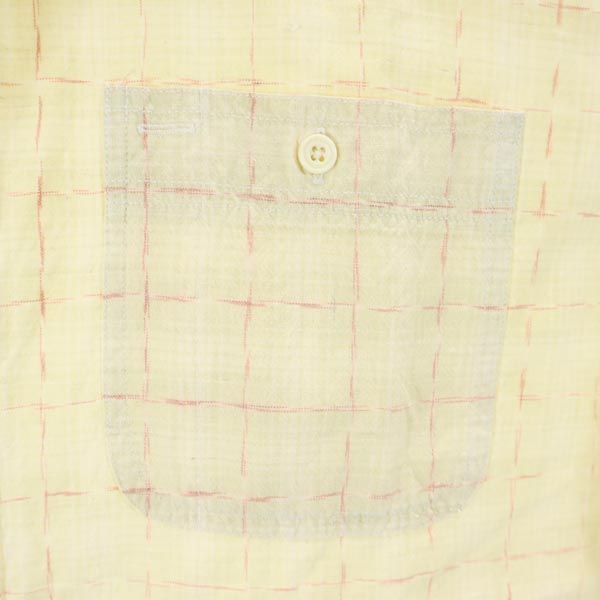 RRL ダブルアールエル 90s 赤3星 初期タグ 総柄 半袖 シャツ M ベージュ系 RALPH LAUREN メンズ