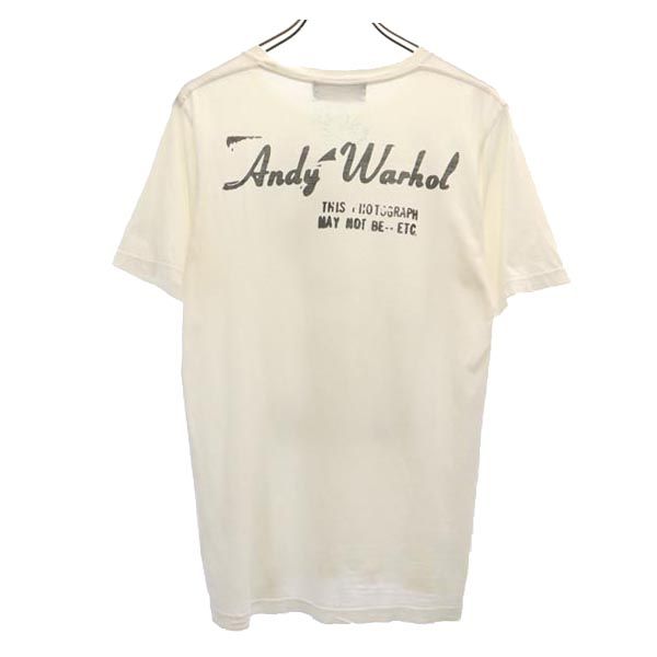 ヒステリックグラマー 両面プリント 半袖 Tシャツ M 白 HYSTERIC GLAMOUR Andy Warhol メンズ