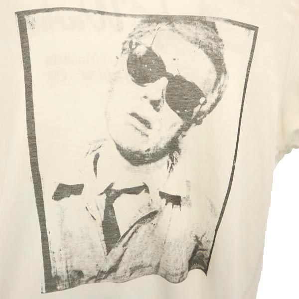 ヒステリックグラマー 両面プリント 半袖 Tシャツ M 白 HYSTERIC GLAMOUR Andy Warhol メンズ