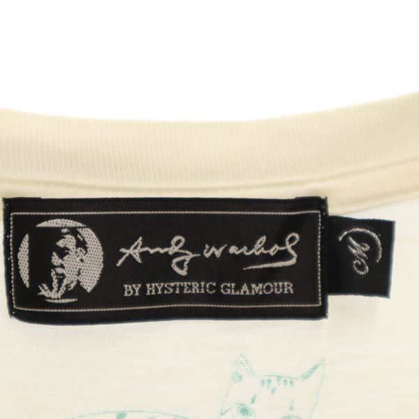 ヒステリックグラマー 両面プリント 半袖 Tシャツ M 白 HYSTERIC GLAMOUR Andy Warhol メンズ