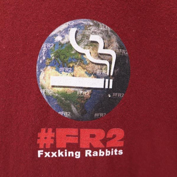 FR2 エフアールツー 両面プリント 半袖 Tシャツ XL えんじ メンズ