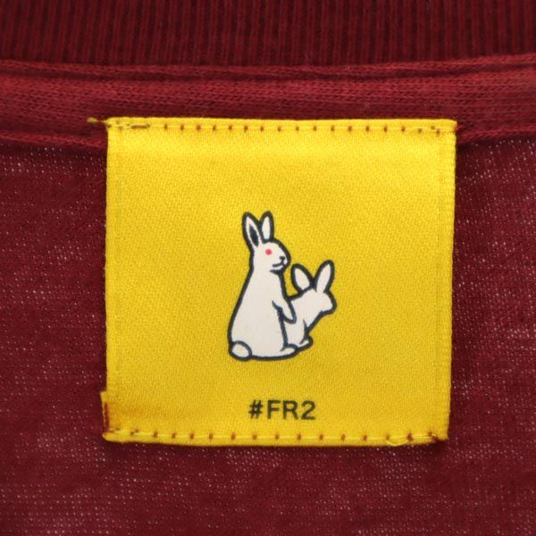 FR2 エフアールツー 両面プリント 半袖 Tシャツ XL えんじ メンズ