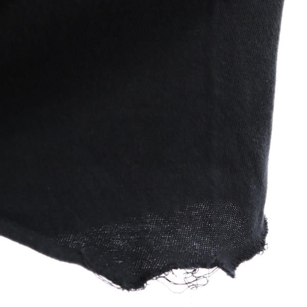 70s オールド ヴィンテージ 両面ペインティング プリント 半袖 パキ綿 Tシャツ M 黒×白 メンズ