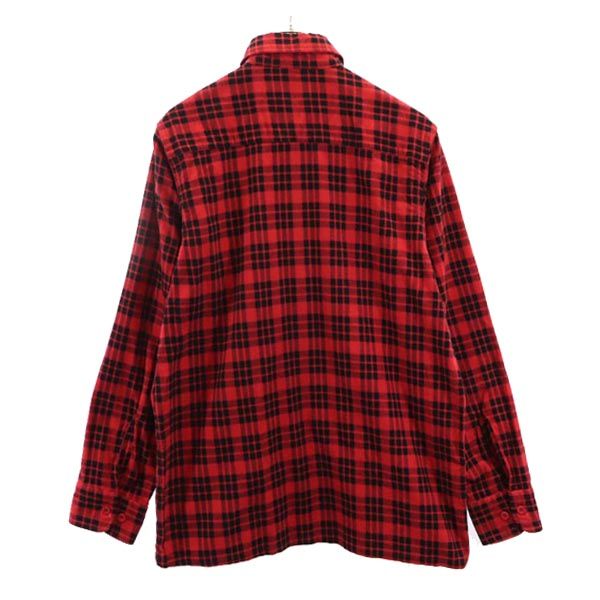 Needles ニードルス 日本製 チェック柄 長袖 ネルシャツ M 赤×黒 メンズ