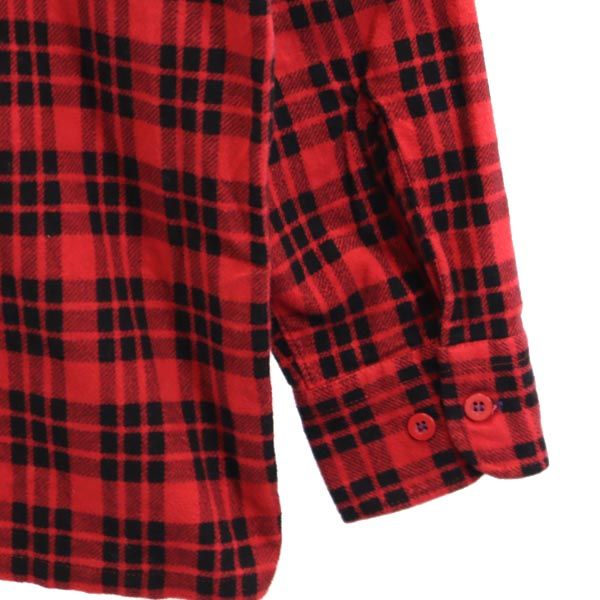 Needles ニードルス 日本製 チェック柄 長袖 ネルシャツ M 赤×黒 メンズ