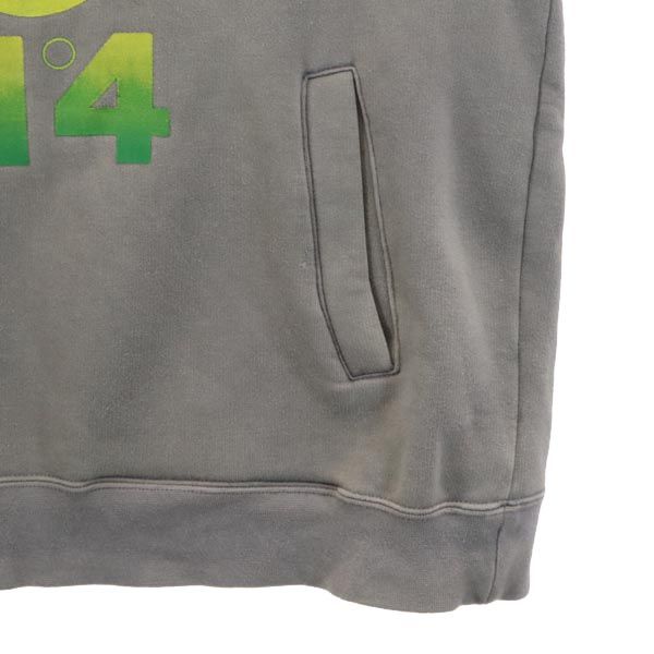 STUSSY ステューシー 長袖 スウェットパーカー S グレー系 裏起毛 メンズ