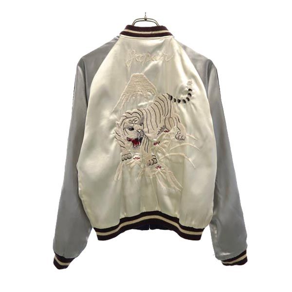 東洋エンタープライズ テーラー東洋 リバーシブル スカジャン M 紺×茶 TT10841 スカル メンズ