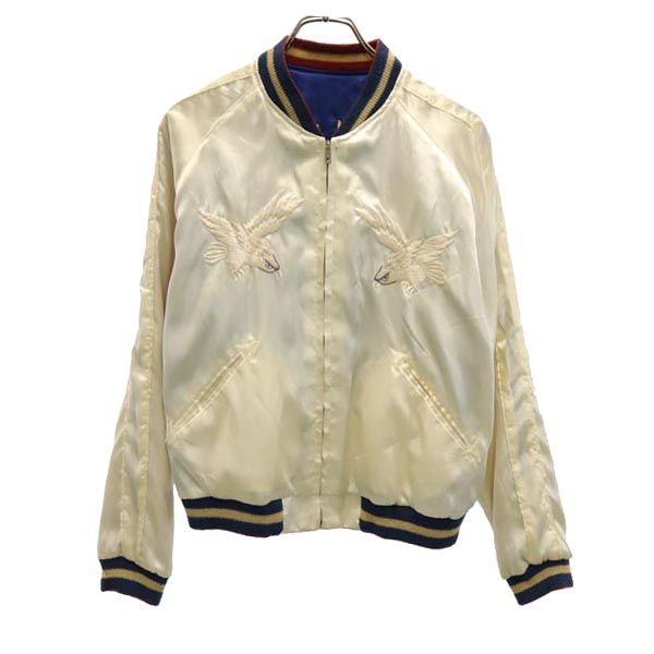 東洋エンタープライズ 龍虎 リバーシブル 刺繍 スカジャン TT10636 テーラー東洋 リバーシブル スカジャン M 青×ベージュ 東洋