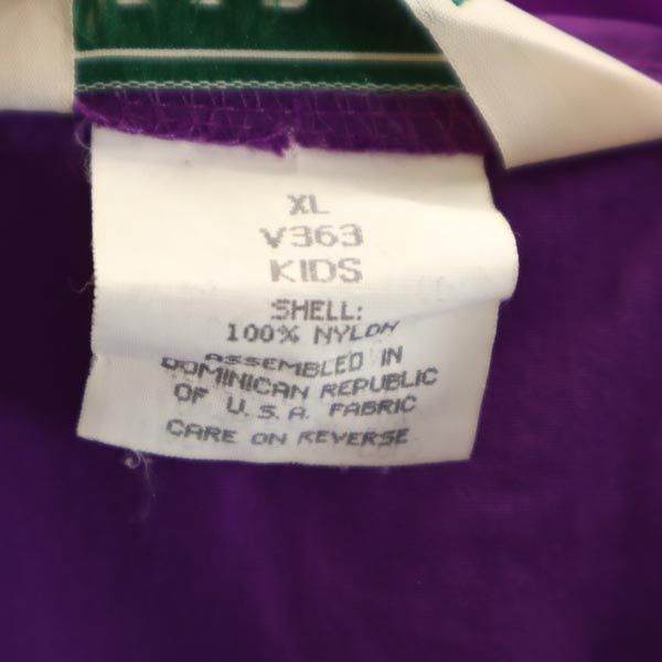 L.L.Bean エルエルビーン 80s アウトドア ヴィンテージ ハーフジップ ナイロンジャケット XL パープル×ブルー キッズ