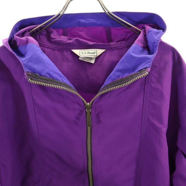 L.L.Bean エルエルビーン 80s アウトドア ヴィンテージ ハーフジップ ナイロンジャケット XL パープル×ブルー キッズ