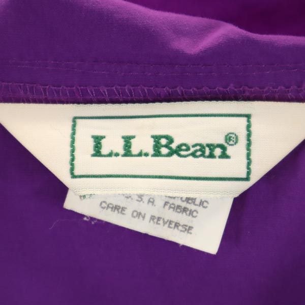 L.L.Bean エルエルビーン 80s アウトドア ヴィンテージ ハーフジップ ナイロンジャケット XL パープル×ブルー キッズ