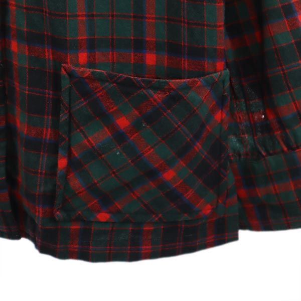 ペンドルトン 40s ウール チェック ジャケット グリーン系 PENDLETON レディース
