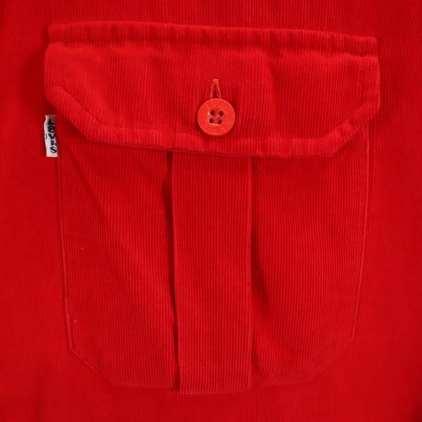 Levi's リーバイス オールド ヴィンテージ 長袖 コーデュロイシャツ M レッド メンズ
