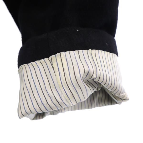 BURBERRY バーバリー 三陽商会 日本製 ウール チェック柄 テーラードジャケット 98-88-175 AB6 ブラック メンズ