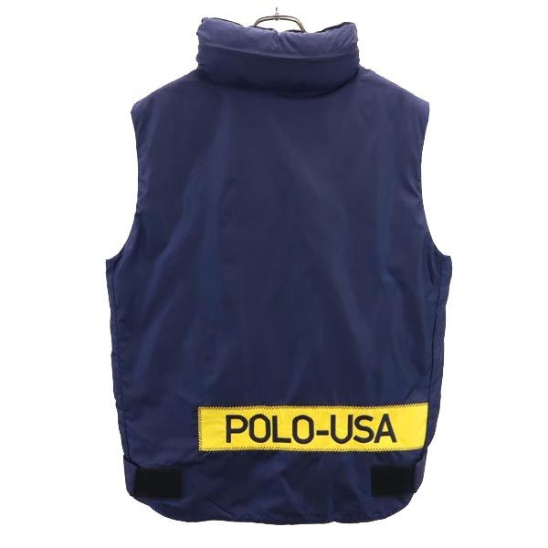 ポロスポーツ 90s オールド 中綿 ベスト M ネイビー POLO SPORTS メンズ