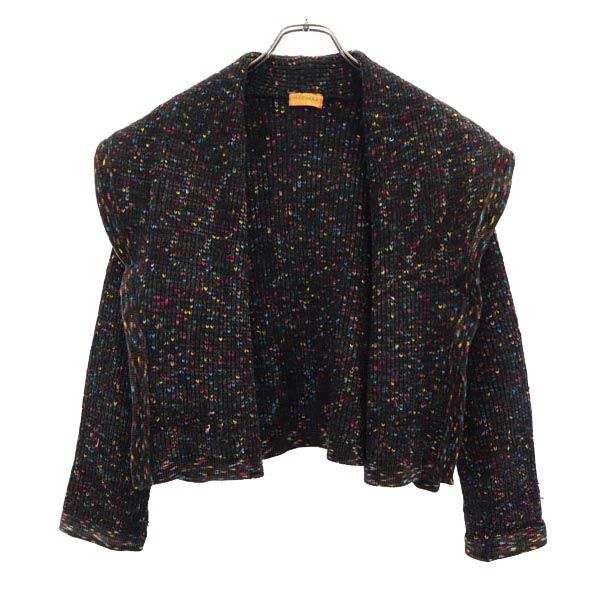 KENZO ケンゾー 日本製 ウールブレンド 長袖 ニット カーディガン 大襟 レディース