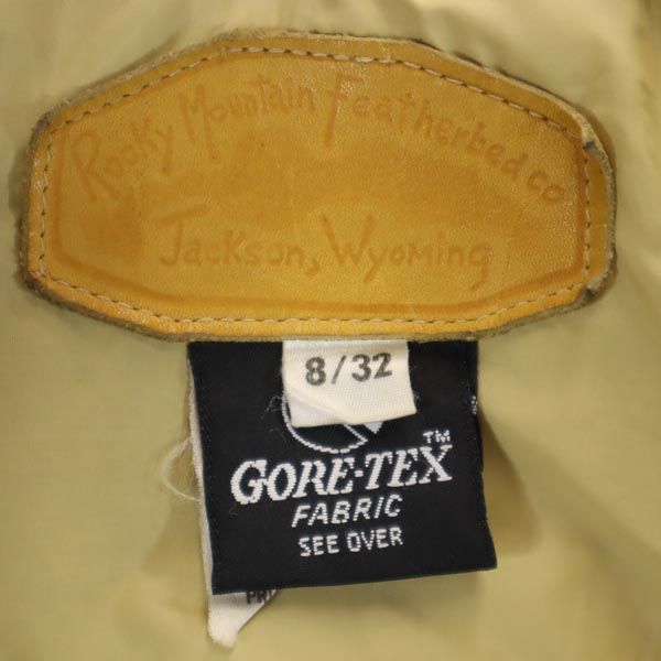 RockyMountain ロッキーマウンテン レザー切替えデザイン ゴアテックス レザー切替 ダウンジャケット 8/32 ベージュ メンズ