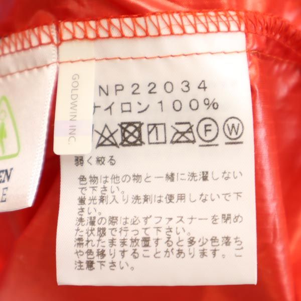 THE NORTH FACE ノースフェイス NP22034 長袖 ハーフジップ アノラックパーカー XL レッド系 ロゴ プルオーバー アウトドア メンズ