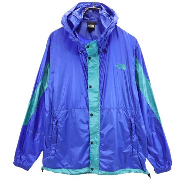THE NORTH FACE ノースフェイス NP22033 長袖 ナイロンジャケット M ブルー系 ロゴ アウトドア メンズ