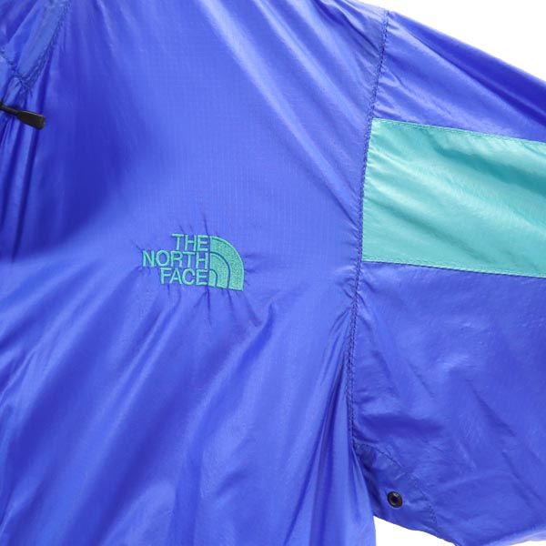 THE NORTH FACE ノースフェイス NP22033 長袖 ナイロンジャケット M ブルー系 ロゴ アウトドア メンズ