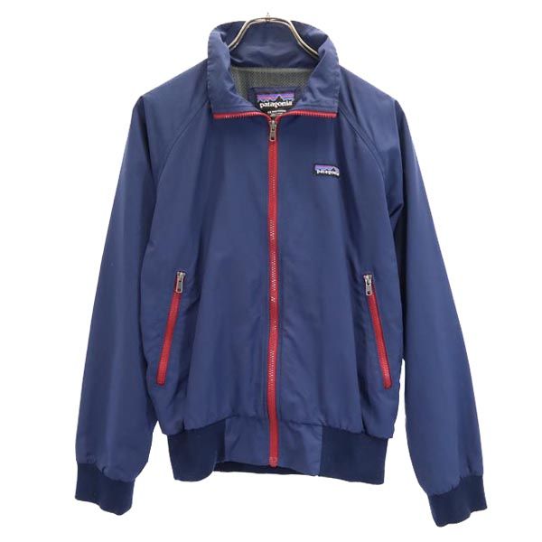 patagonia パタゴニア 16年 アウトドア 28150 長袖 ナイロンジャケット XS ネイビー系 ロゴ 裏メッシュ メンズ