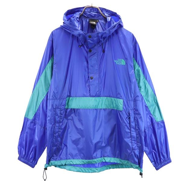 THE NORTH FACE ノースフェイス NP22034 ナイロンジャケット M ブルー系 プルオーバー アウトドア ハーフジップ メンズ