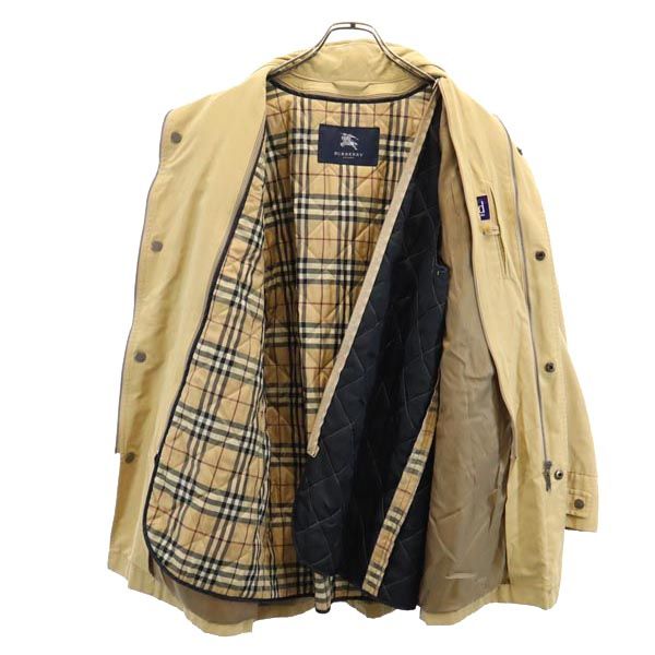 バーバリー 三陽商会 日本製 2WAY ステンカラーコート M ベージュ系 BURBERRY ライナー付き メンズ