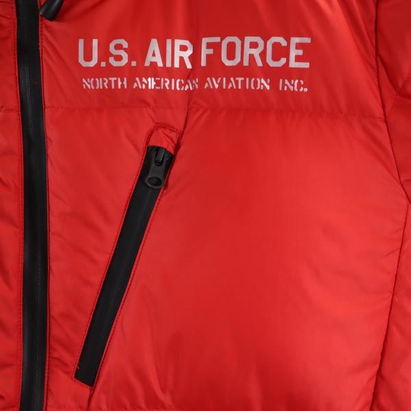 アヴィレックス パーカー ダウンジャケット L レッド AVIREX 6182168 メンズ