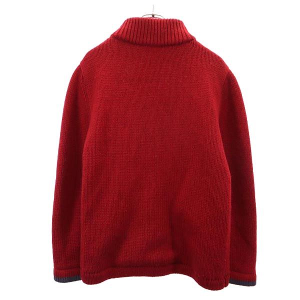 BURBERRY BLACK LABEL バーバリーブラックレーベル 三陽商会 ブルゾン ニットジャケット 2 レッド メンズ