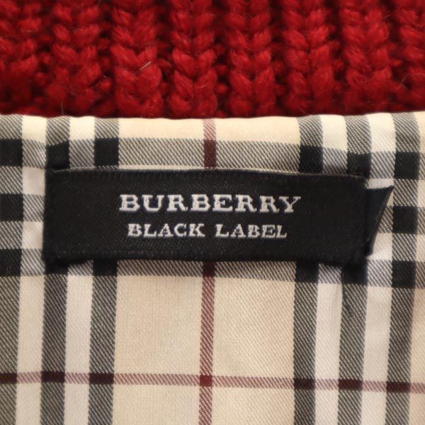 BURBERRY BLACK LABEL バーバリーブラックレーベル 三陽商会 ブルゾン ニットジャケット 2 レッド メンズ